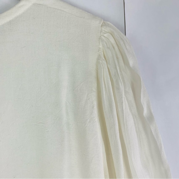 Compania Fantastica Asymmetric Button Blouse white - Picture 7 of 8